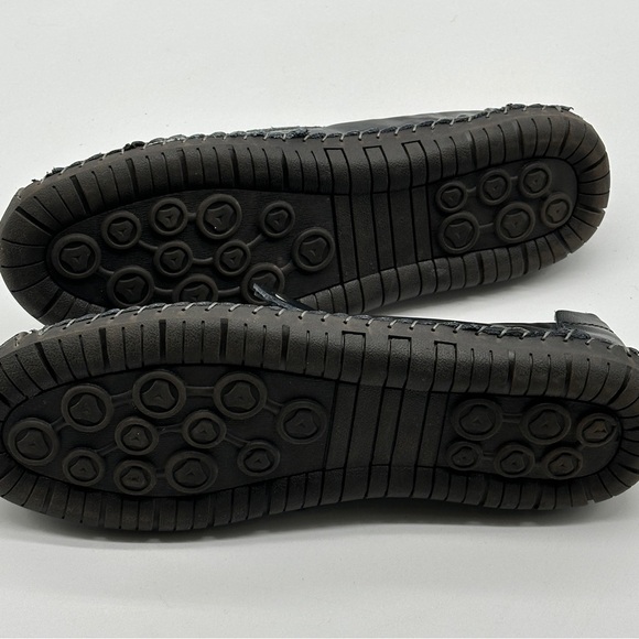 Men 100% Caoutchouc Black Fashion Leather Shoes Size (43) 10 - Picture 12 of 13